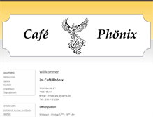 Tablet Screenshot of cafe-phoenix.de